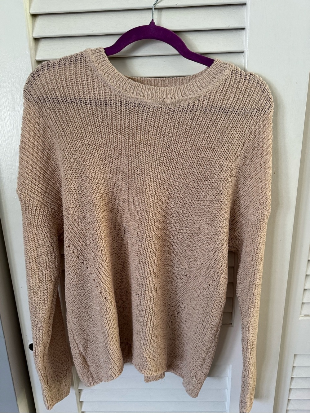 NWT Beige Knit Sweater